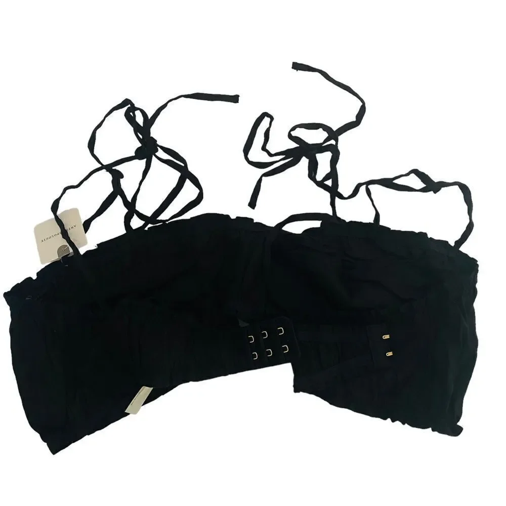 Anthropologie Ruched Sweetheart Bralette Sz XL NWT